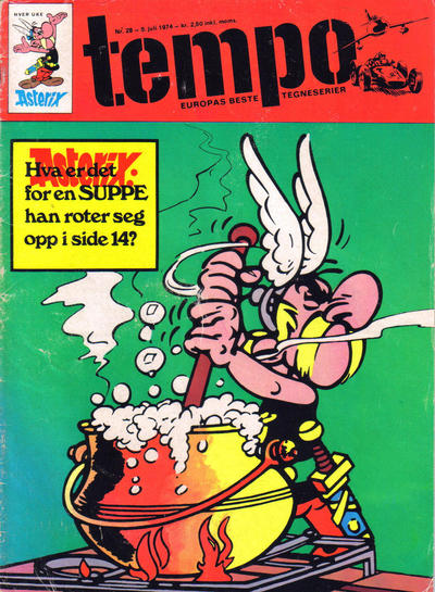 Cover for Tempo (Hjemmet / Egmont, 1966 series) #28/1974