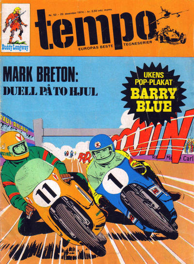 Cover for Tempo (Hjemmet / Egmont, 1966 series) #52/1974