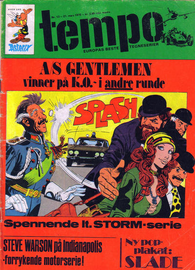 Cover for Tempo (Hjemmet / Egmont, 1966 series) #13/1975