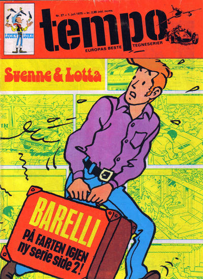 Cover for Tempo (Hjemmet / Egmont, 1966 series) #27/1975