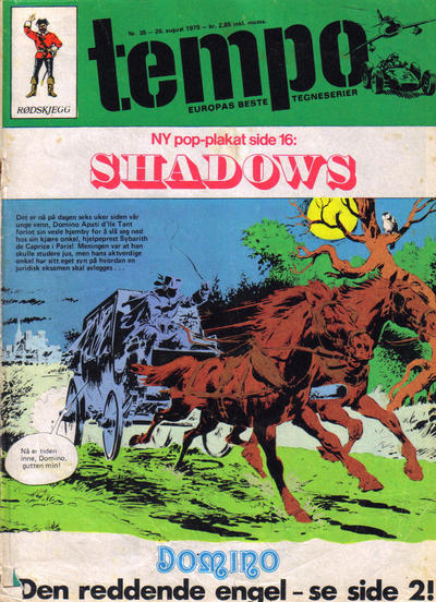 Cover for Tempo (Hjemmet / Egmont, 1966 series) #35/1975