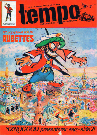 Cover for Tempo (Hjemmet / Egmont, 1966 series) #37/1975