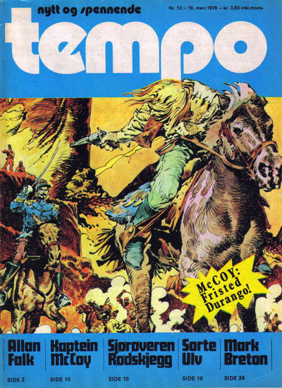 Cover for Tempo (Hjemmet / Egmont, 1966 series) #12/1976