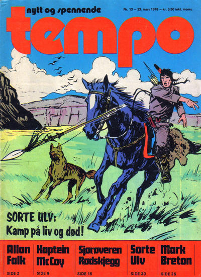 Cover for Tempo (Hjemmet / Egmont, 1966 series) #13/1976
