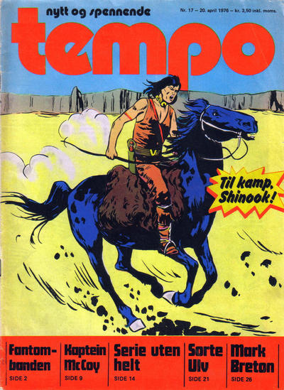 Cover for Tempo (Hjemmet / Egmont, 1966 series) #17/1976