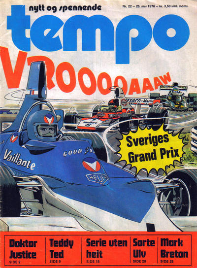 Cover for Tempo (Hjemmet / Egmont, 1966 series) #22/1976