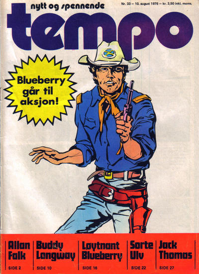 Cover for Tempo (Hjemmet / Egmont, 1966 series) #33/1976