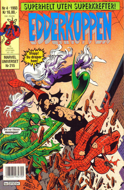 Cover for Edderkoppen (Semic, 1984 series) #4/1993