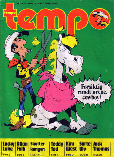 Cover for Tempo (Hjemmet / Egmont, 1966 series) #7/1977
