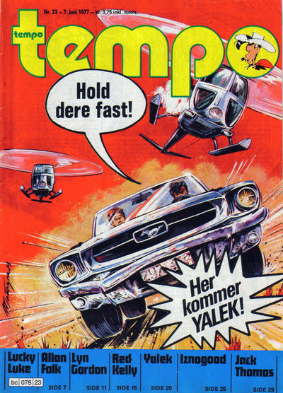 Cover for Tempo (Hjemmet / Egmont, 1966 series) #23/1977