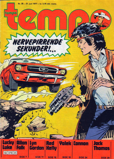 Cover for Tempo (Hjemmet / Egmont, 1966 series) #25/1977
