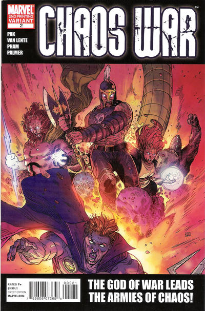 Cover for Chaos War (Marvel, 2010 series) #2 [Second Printing]