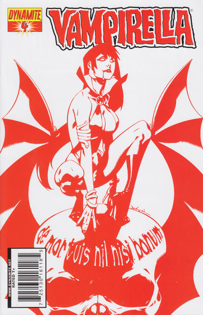 Cover for Vampirella (Dynamite Entertainment, 2010 series) #4 [Blood Red Cover Jason Pearson]