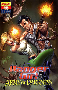 Cover for Danger Girl and the Army of Darkness (Dynamite Entertainment, 2011 series) #1 [Cover A (Main) J. Scott Campbell]
