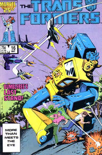 Cover Thumbnail for The Transformers (Marvel, 1984 series) #16 [Direct]