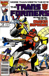 Cover for The Transformers (Marvel, 1984 series) #19 [Newsstand]