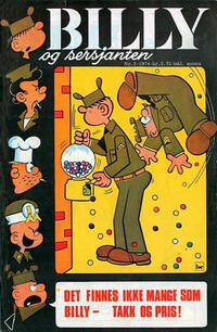 Cover Thumbnail for Billy (Nordisk Forlag, 1973 series) #2/1974