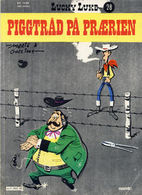 Cover Thumbnail for Lucky Luke (Semic, 1977 series) #28 - Piggtråd på prærien [1. opplag]