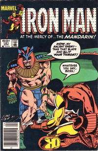 Cover Thumbnail for Iron Man (Marvel, 1968 series) #181 [Newsstand]