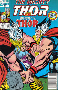 Cover for Thor (Marvel, 1966 series) #458 [Newsstand]
