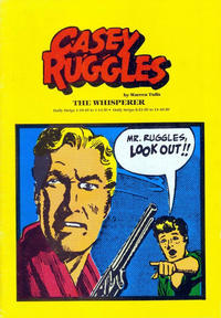 Cover for Casey Ruggles:  The Whisperer (Pacific Comics Club, 1981 series) 