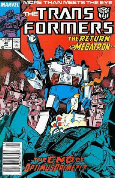 Cover for The Transformers (Marvel, 1984 series) #48 [Newsstand]