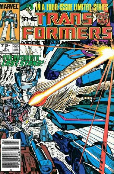 Cover for The Transformers (Marvel, 1984 series) #4 [Newsstand]