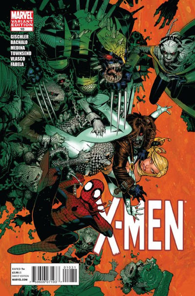 Cover for X-Men (Marvel, 2010 series) #10 [Variant Edition]