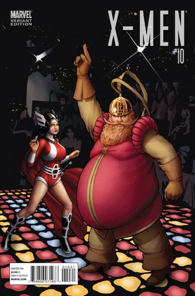Cover for X-Men (Marvel, 2010 series) #10 [Thor Goes Hollywood Variant Edition]