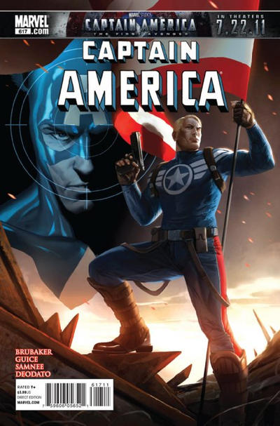 Cover for Captain America (Marvel, 2005 series) #617 [Direct Edition]