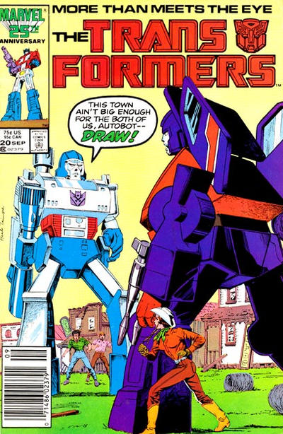 Cover for The Transformers (Marvel, 1984 series) #20 [Newsstand]