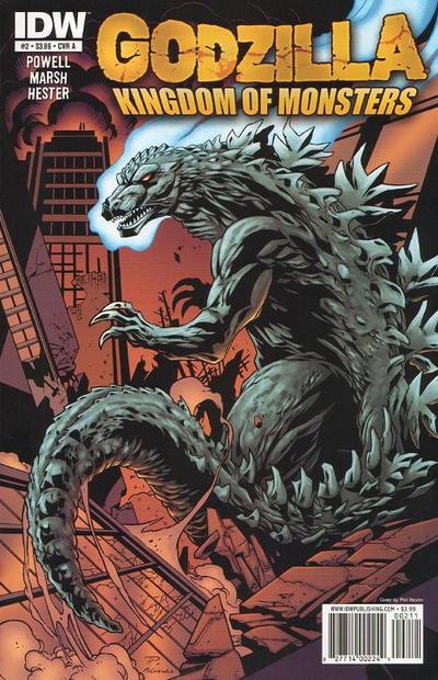 Cover for Godzilla: Kingdom of Monsters (IDW, 2011 series) #2 [Cover A]