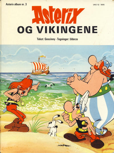 Cover for Asterix [hardcover] (Hjemmet / Egmont, 1970 series) #3 - Asterix og vikingene