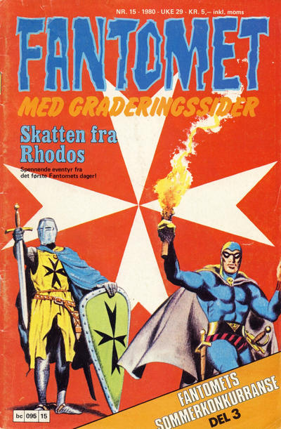 Cover for Fantomet (Semic, 1976 series) #15/1980