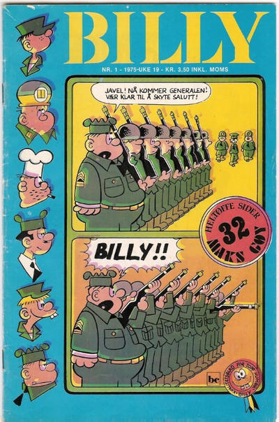 Cover for Billy (Nordisk Forlag, 1973 series) #1/1975