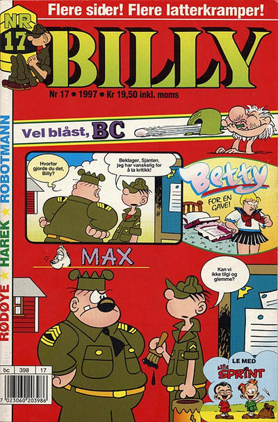 Cover for Billy (Semic, 1977 series) #17/1997