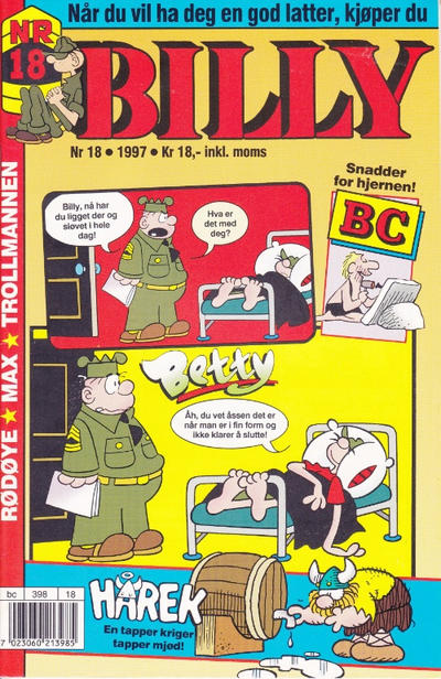 Cover for Billy (Semic, 1977 series) #18/1997