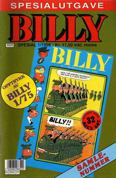 Cover for Billy Spesial (Semic, 1992 series) #1/1996