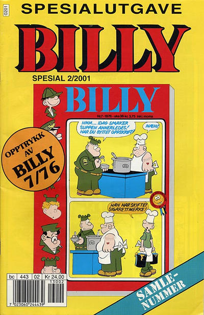 Cover for Billy Spesial (Hjemmet / Egmont, 1998 series) #2/2001