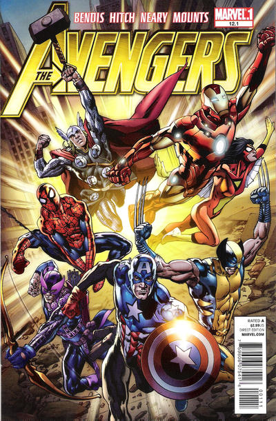 Cover for Avengers (Marvel, 2010 series) #12.1