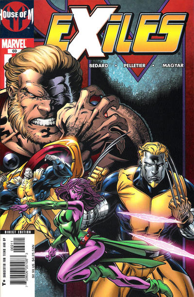Cover for Exiles (Marvel, 2001 series) #69 [Direct Edition]