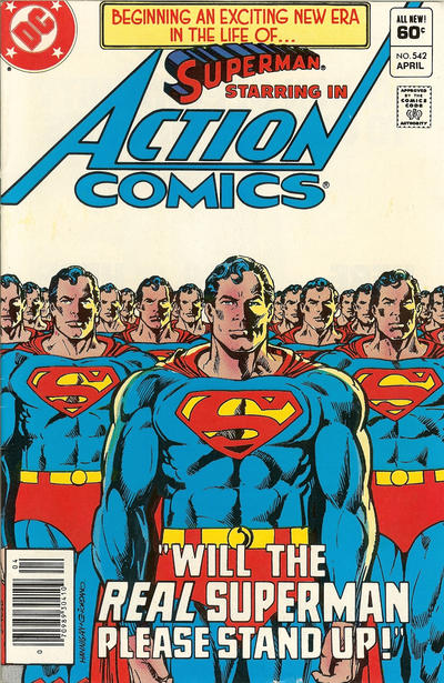 Cover for Action Comics (DC, 1938 series) #542 [Newsstand]