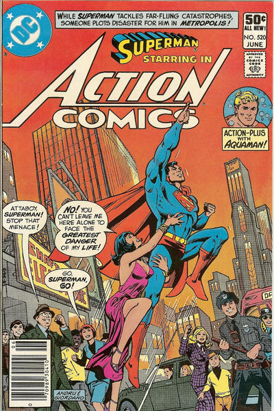 Cover for Action Comics (DC, 1938 series) #520 [Newsstand]