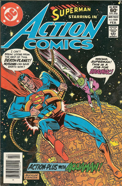 Cover for Action Comics (DC, 1938 series) #528 [Newsstand]