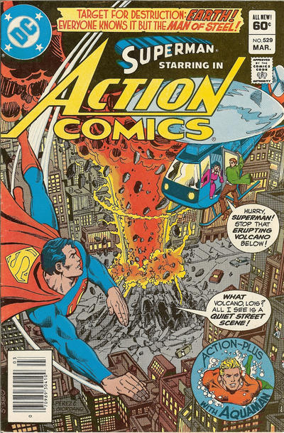 Cover for Action Comics (DC, 1938 series) #529 [Newsstand]