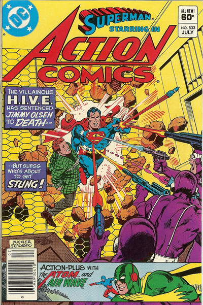 Cover for Action Comics (DC, 1938 series) #533 [Newsstand]