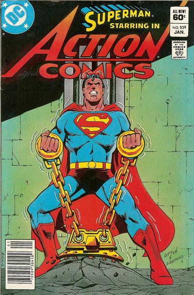 Cover for Action Comics (DC, 1938 series) #539 [Newsstand]