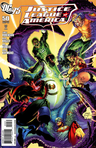 Cover for Justice League of America (DC, 2006 series) #50 [DC 75th Anniversary Cover]
