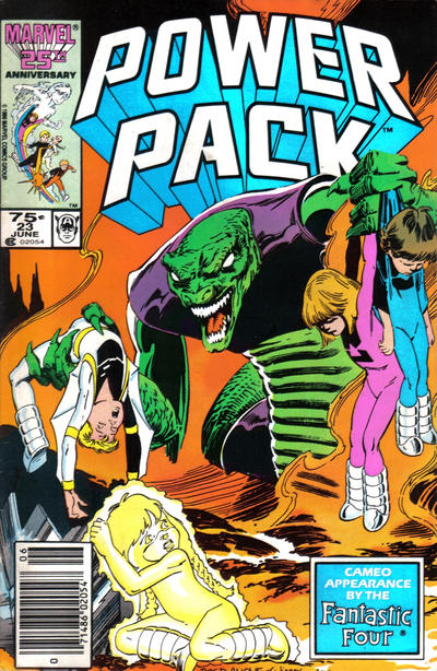Cover for Power Pack (Marvel, 1984 series) #23 [Newsstand]