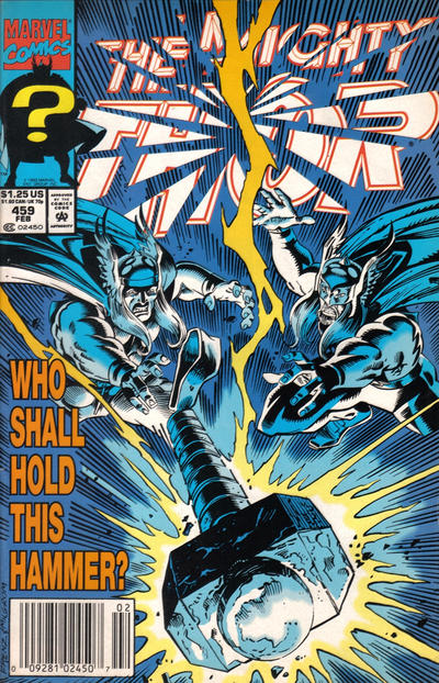 Cover for Thor (Marvel, 1966 series) #459 [Newsstand]